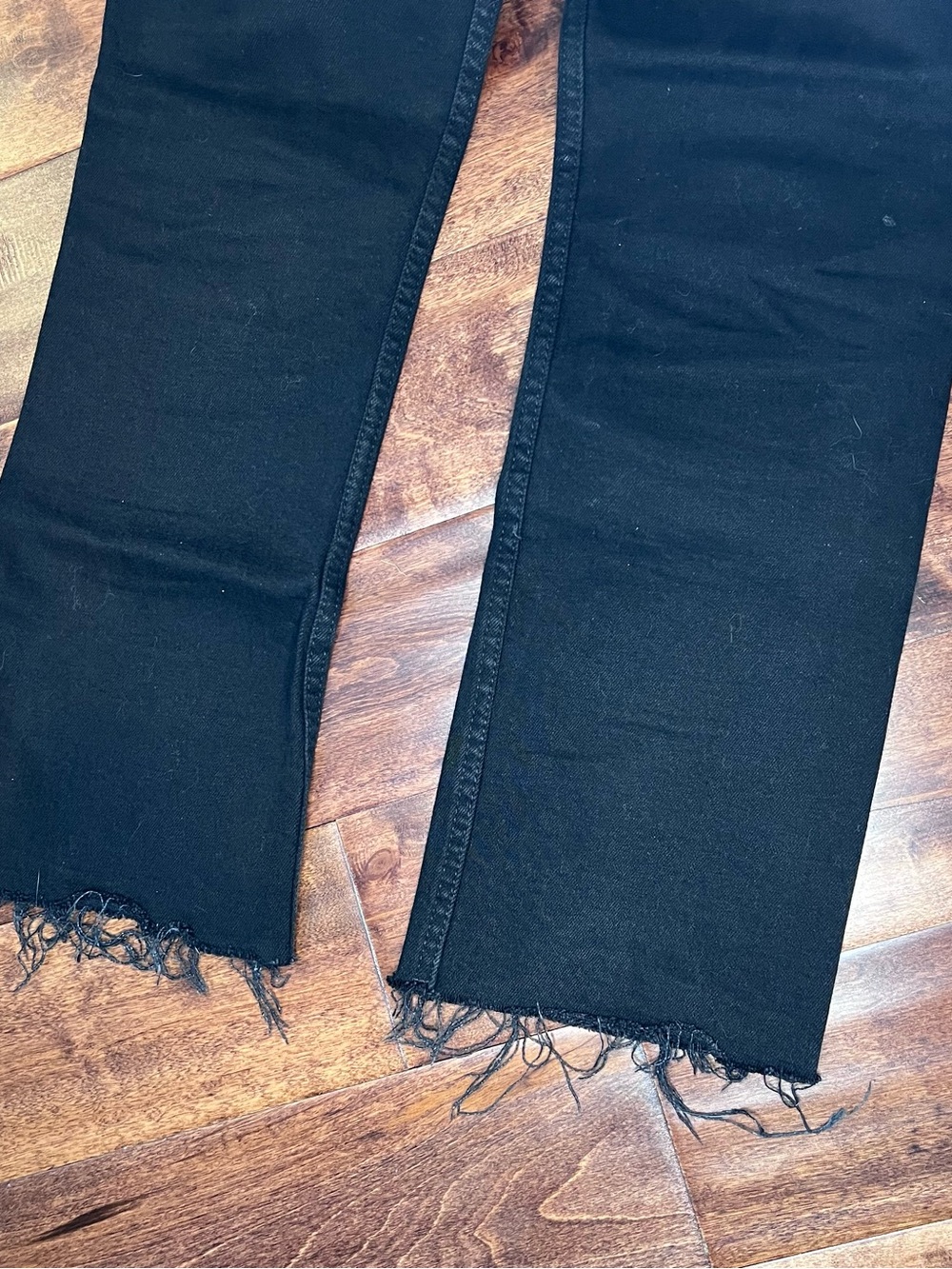 Zara Black Straight-Leg High Waist Jeans - Picture 5 of 5